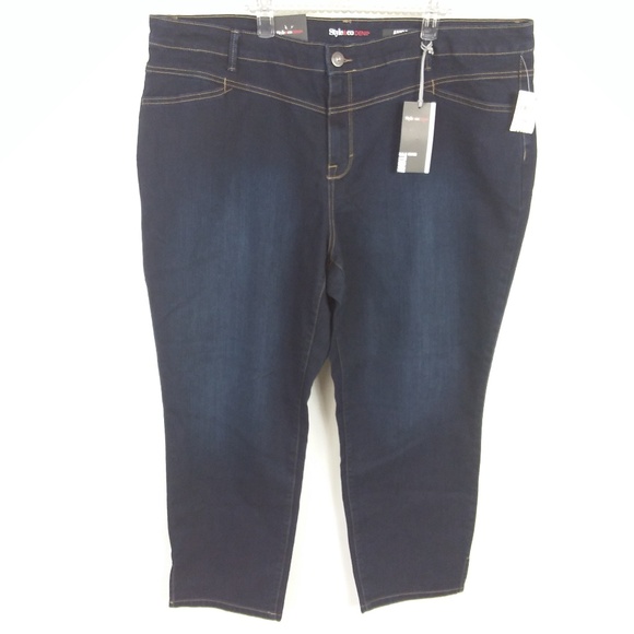 Style & Co Jeans Ankle Mid Rise Retro Fresh NWT -1 - Picture 1 of 6